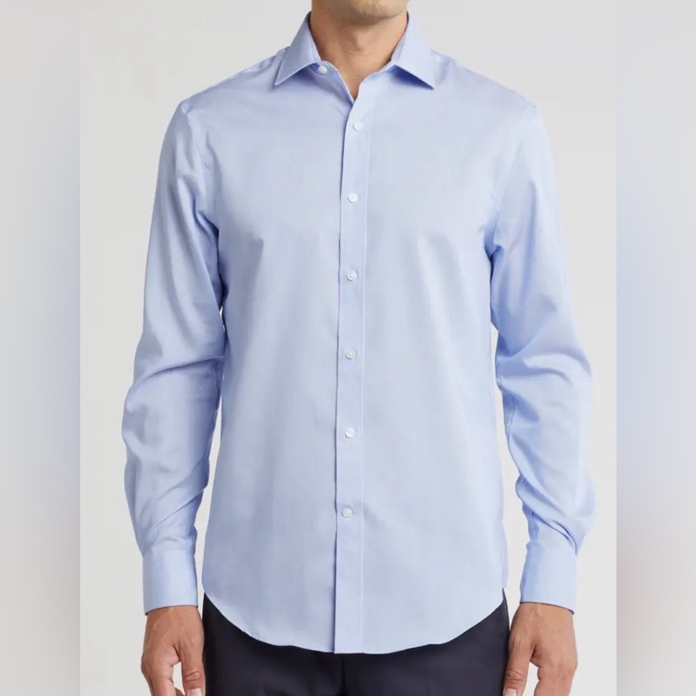 Tommy Hilfiger Men's Light Blue Supima Cotton Shirt
